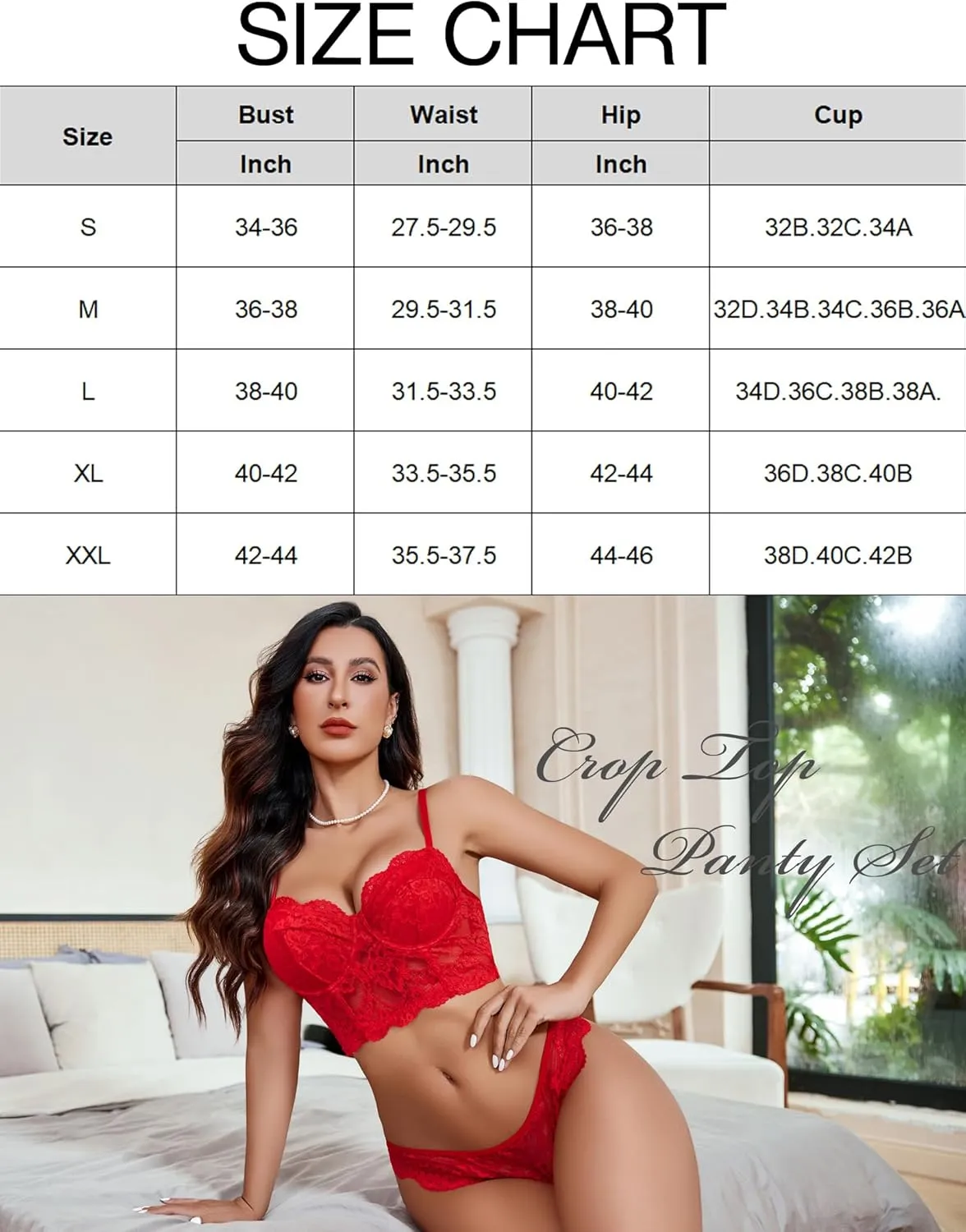 2 Piece Corset Bra and Panty Sets