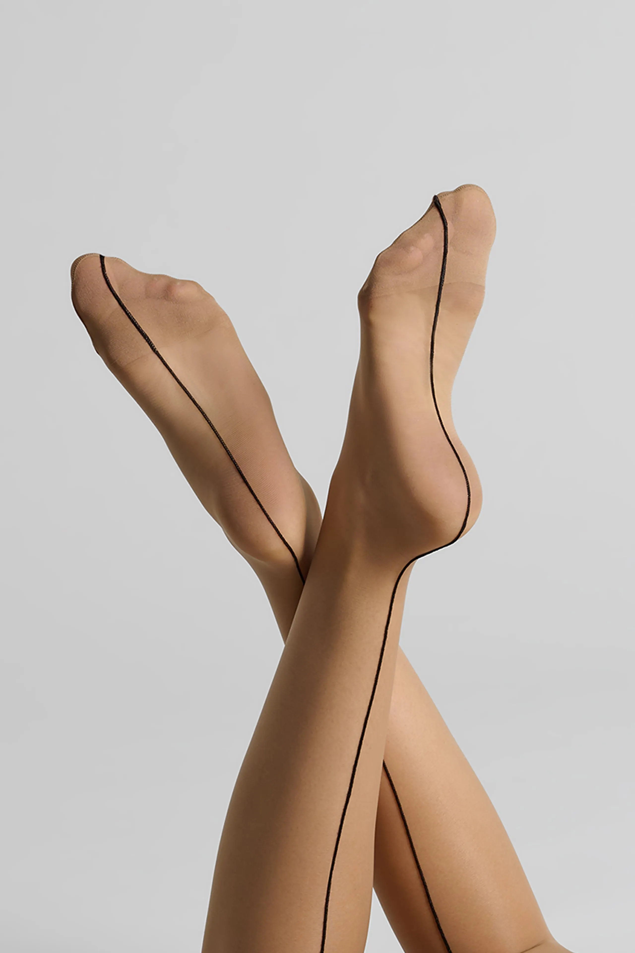 20D rolled seam cut stockings - Les Coquetteries