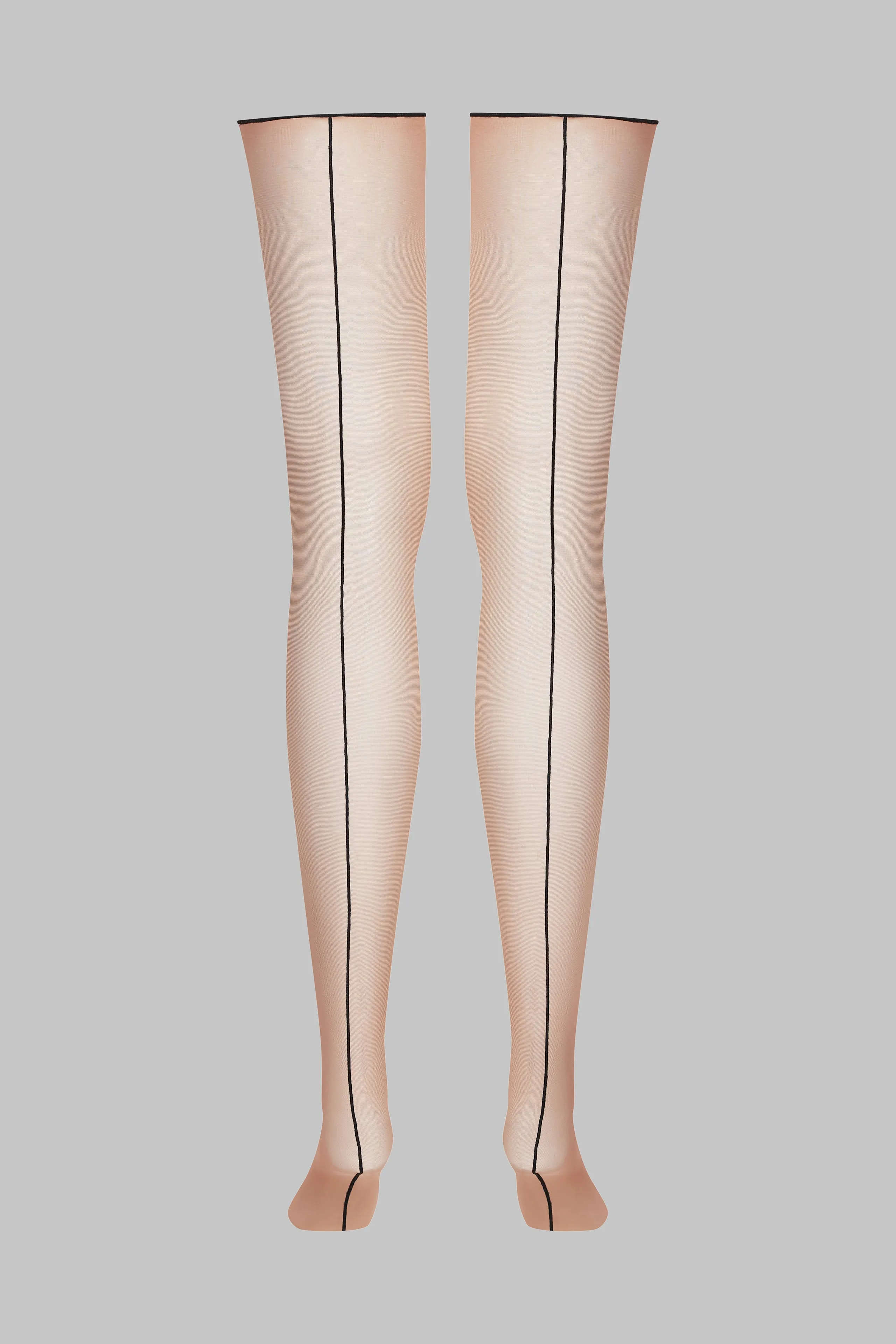 20D rolled seam cut stockings - Les Coquetteries