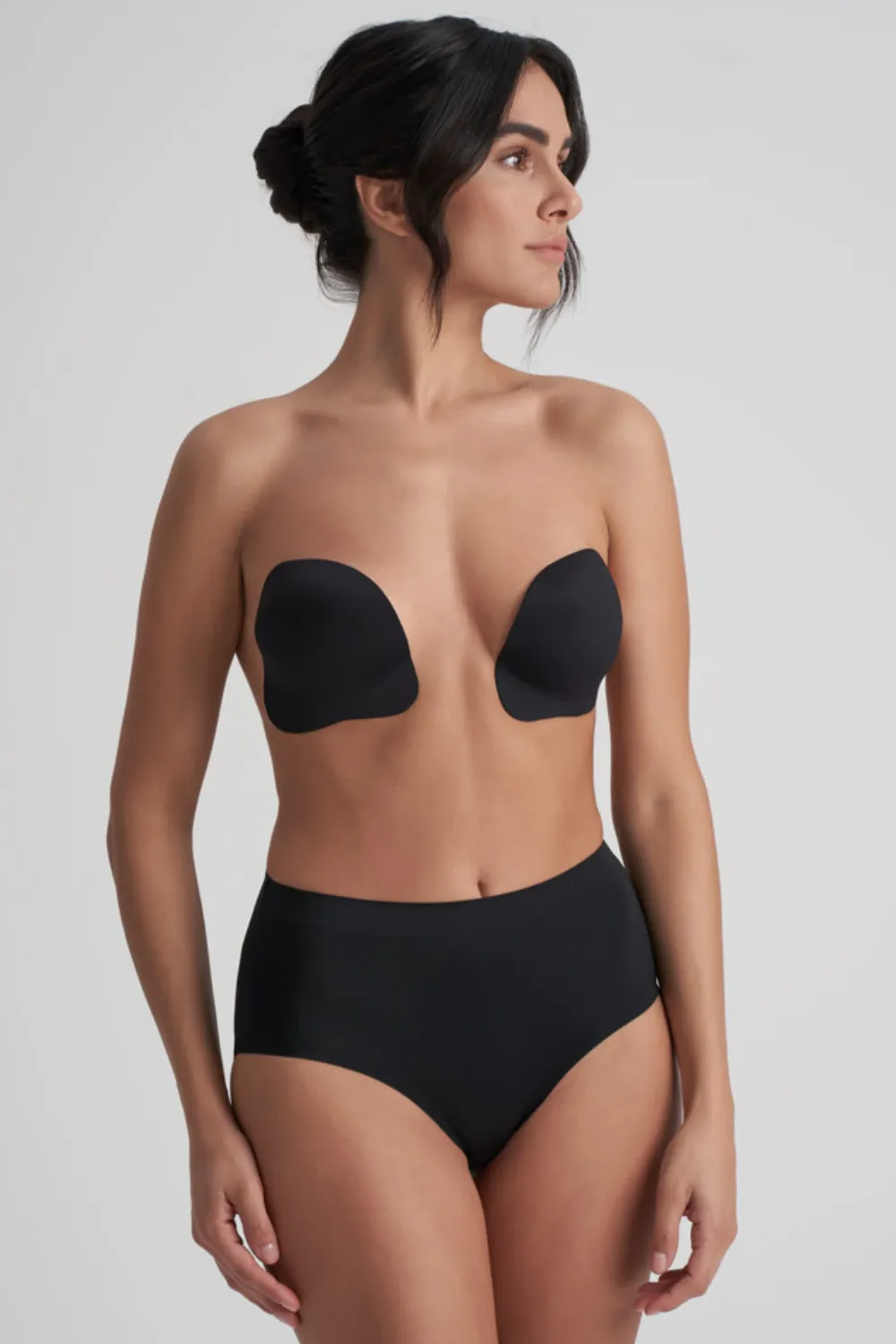Adhesive Push-Up Cups in Black