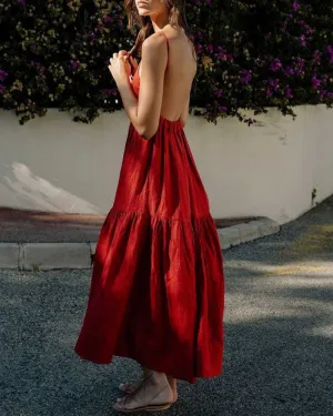 Big Swing Backless Maxi Dress