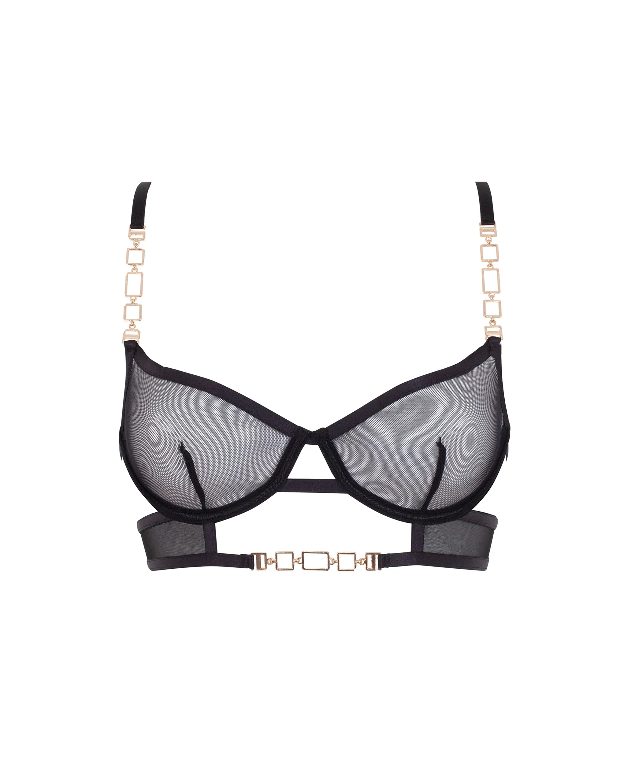 Calypso Mesh Bra Black/Gold