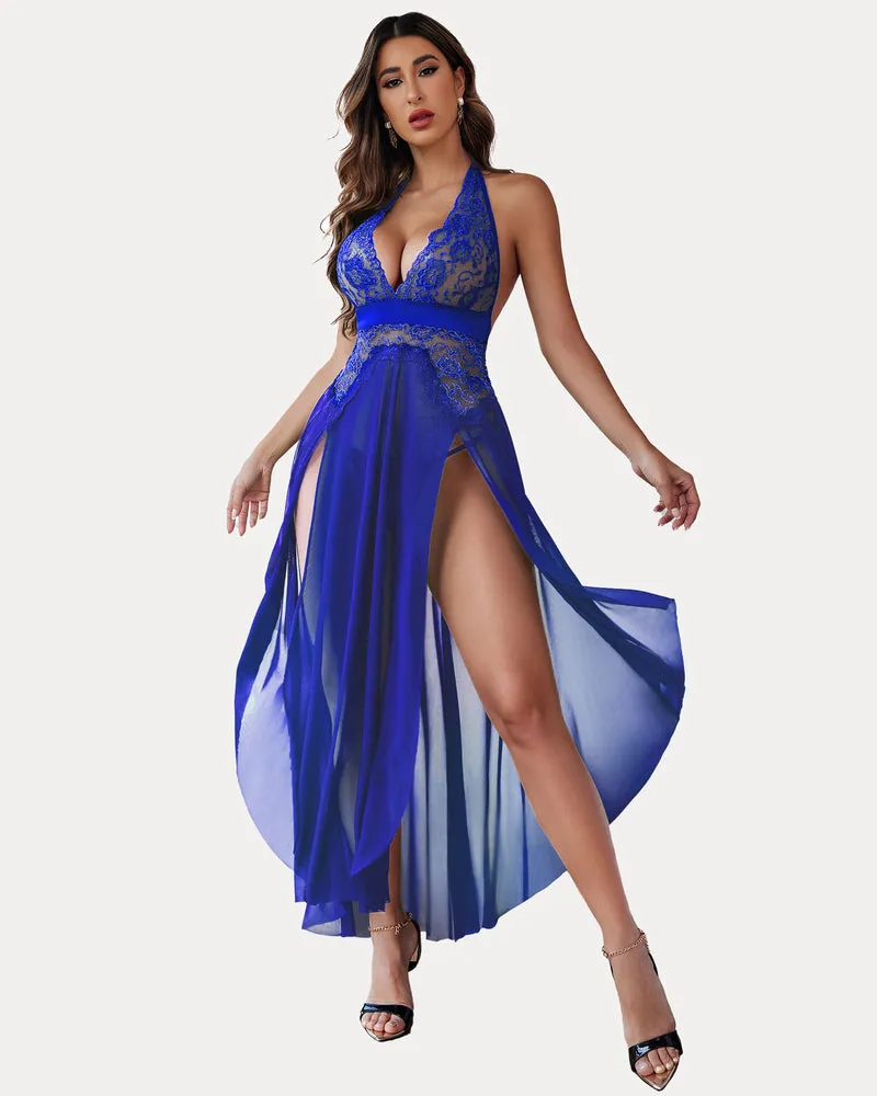 Christmas Mosaic Lace Mesh Dress