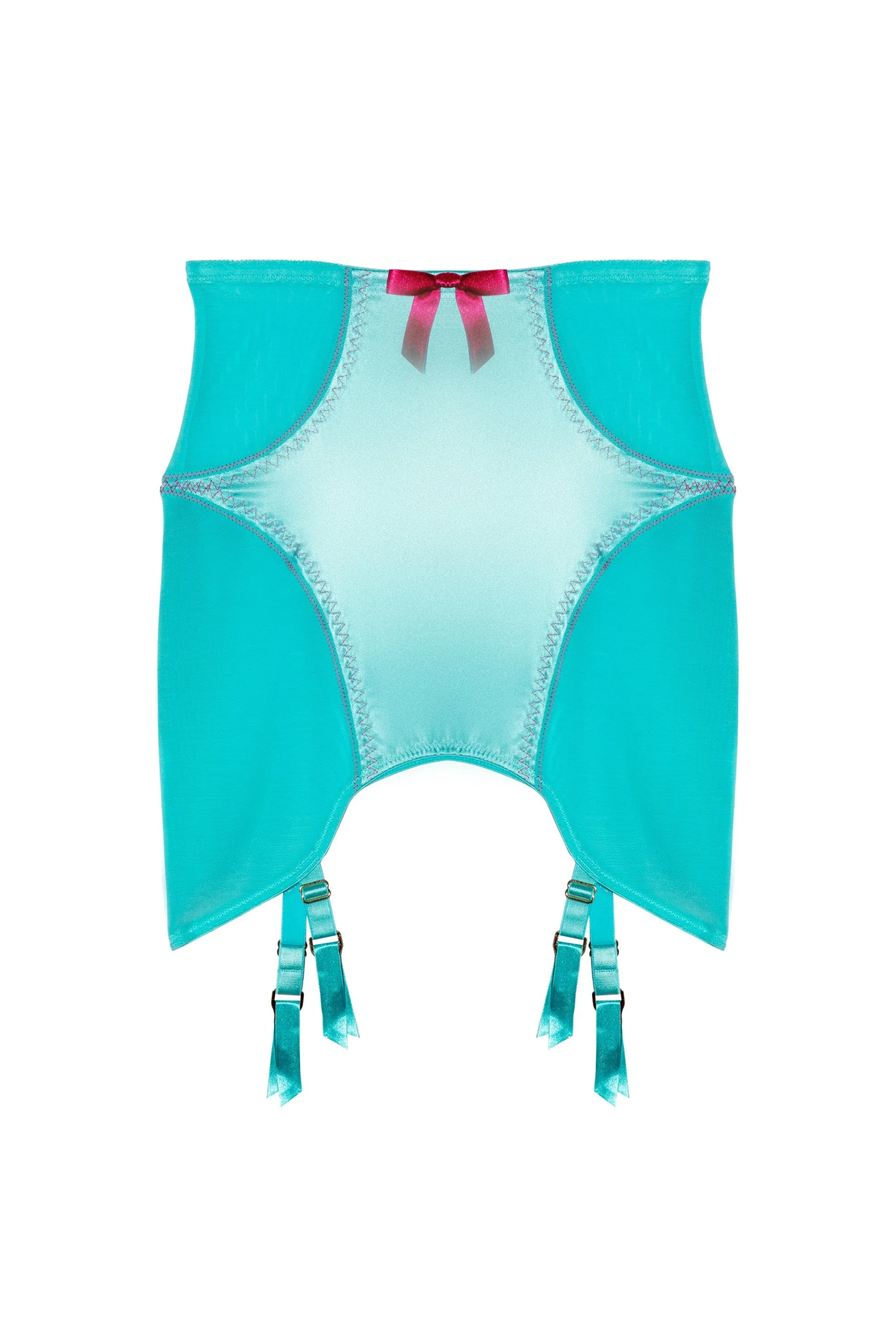 Cleo Contrast Stitch Mesh Retro Girdle
