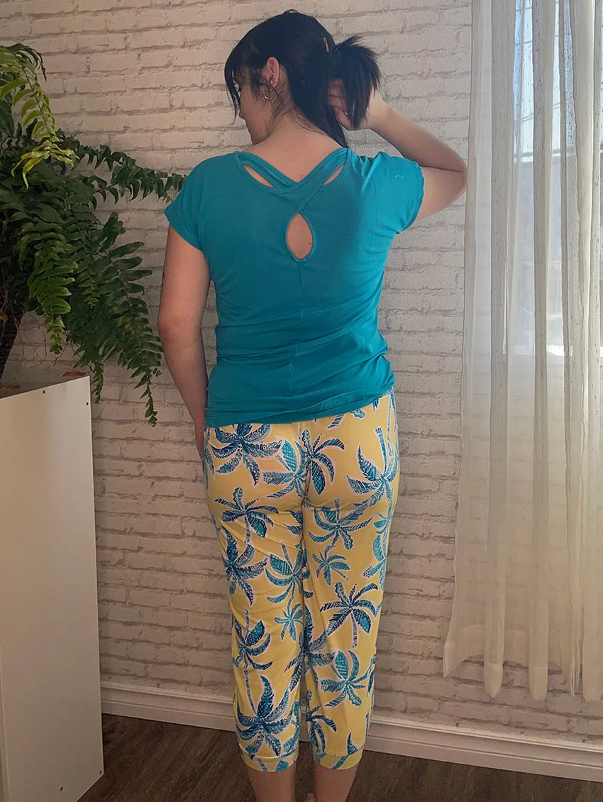 Cool Girl Mai Tai Tee and Capri Set