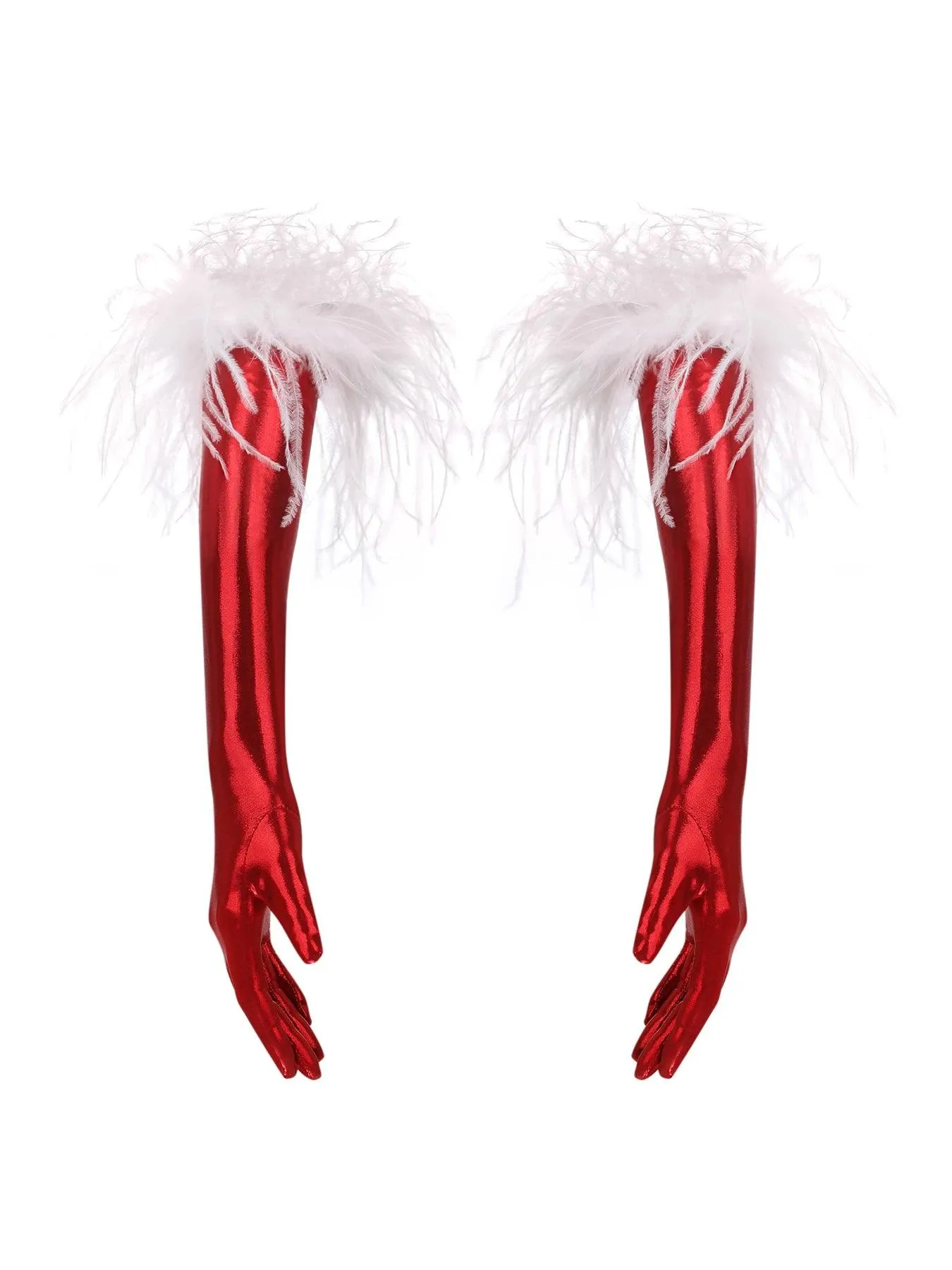 Crimson Charm High Gloves