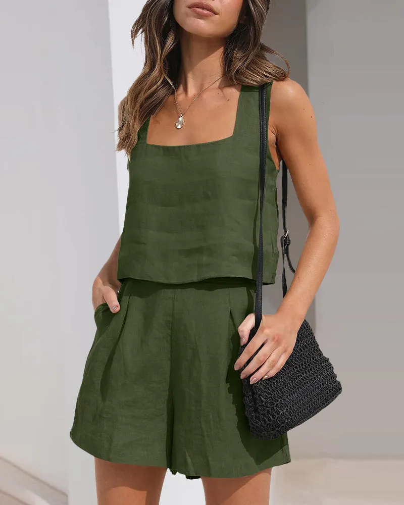 Crop Tops Shorts Sets