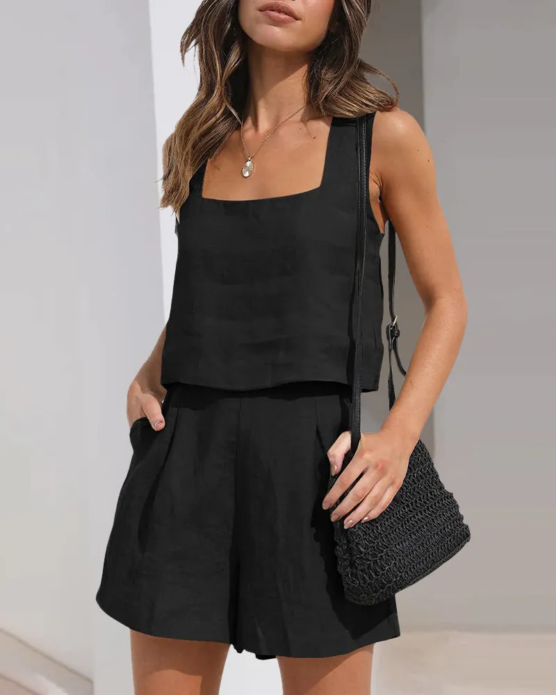 Crop Tops Shorts Sets