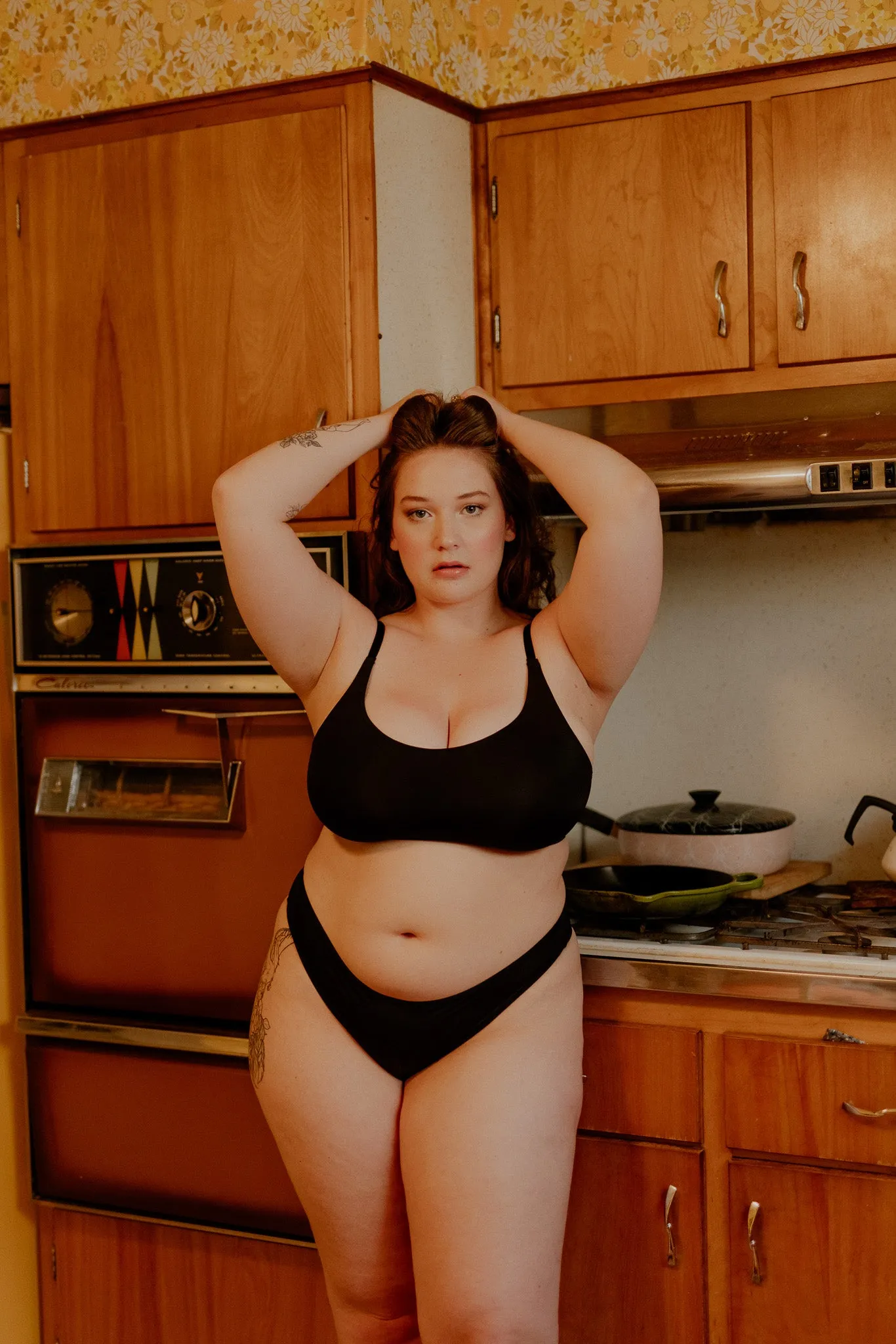 Deja Day Second Skin Black Recycled Crop Top Bra