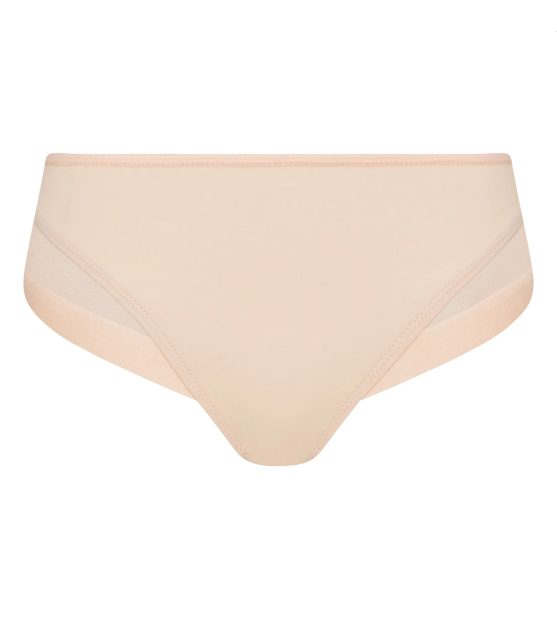Dim Generous nude microfibre and tulle briefs
