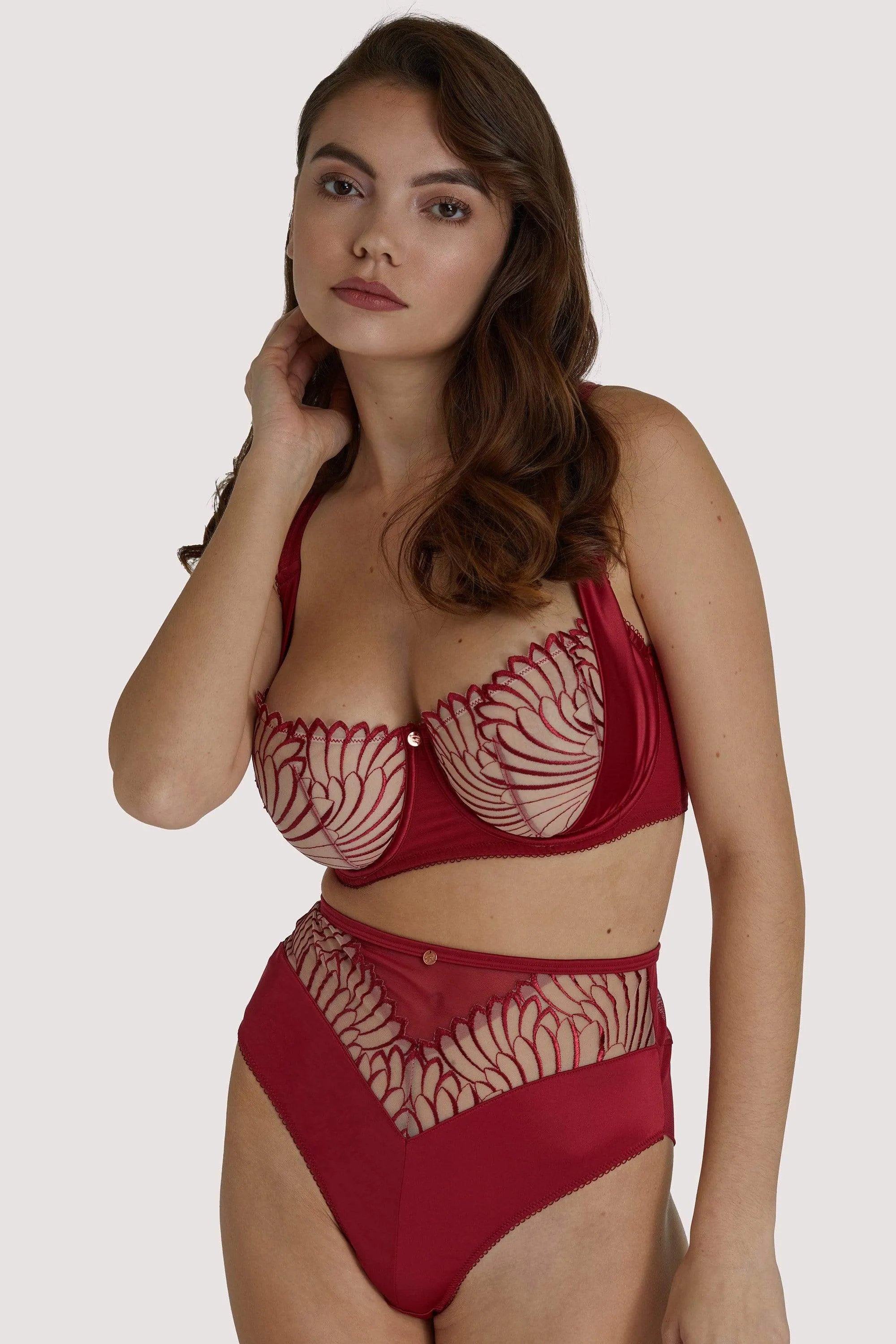 Fallen Angel Red High Waist Brief