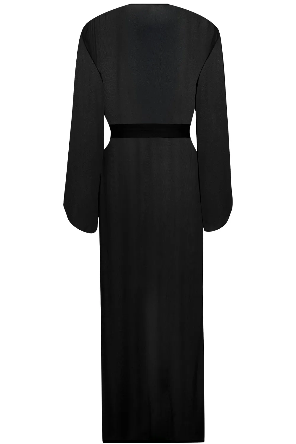 Fever Long Beach Kimono in Black