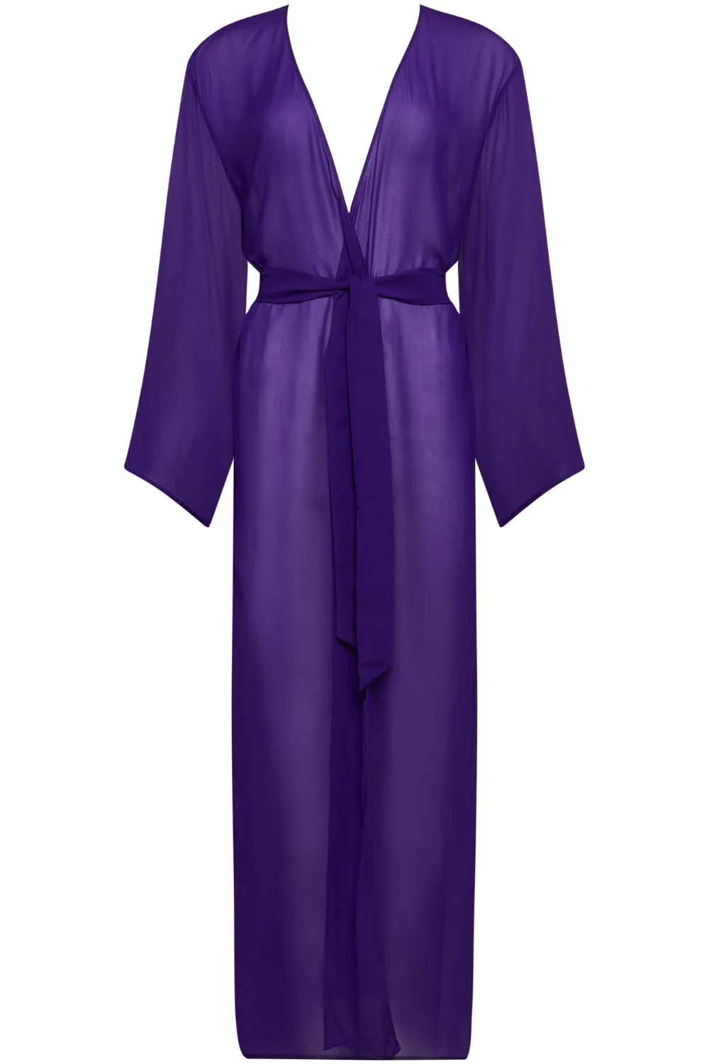 Fever Long Beach Kimono in Purple