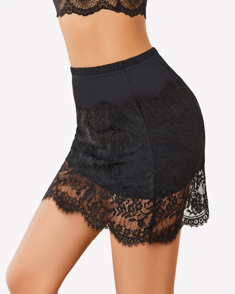 Half Slips Slip Skirt Lace Underskirt