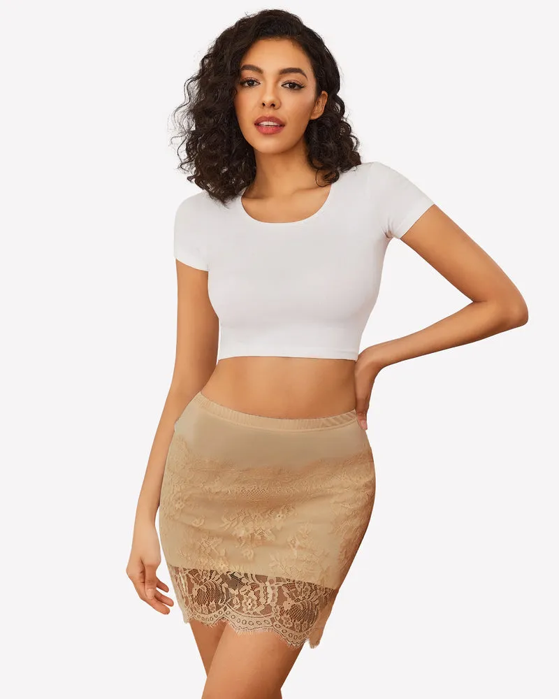 Half Slips Slip Skirt Lace Underskirt