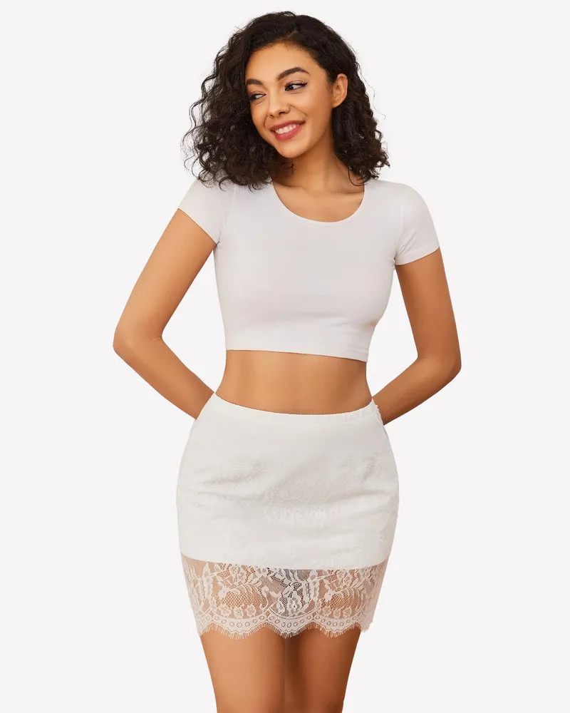 Half Slips Slip Skirt Lace Underskirt