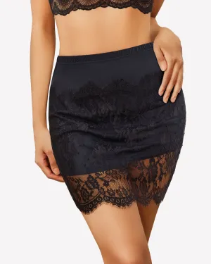 Half Slips Slip Skirt Lace Underskirt