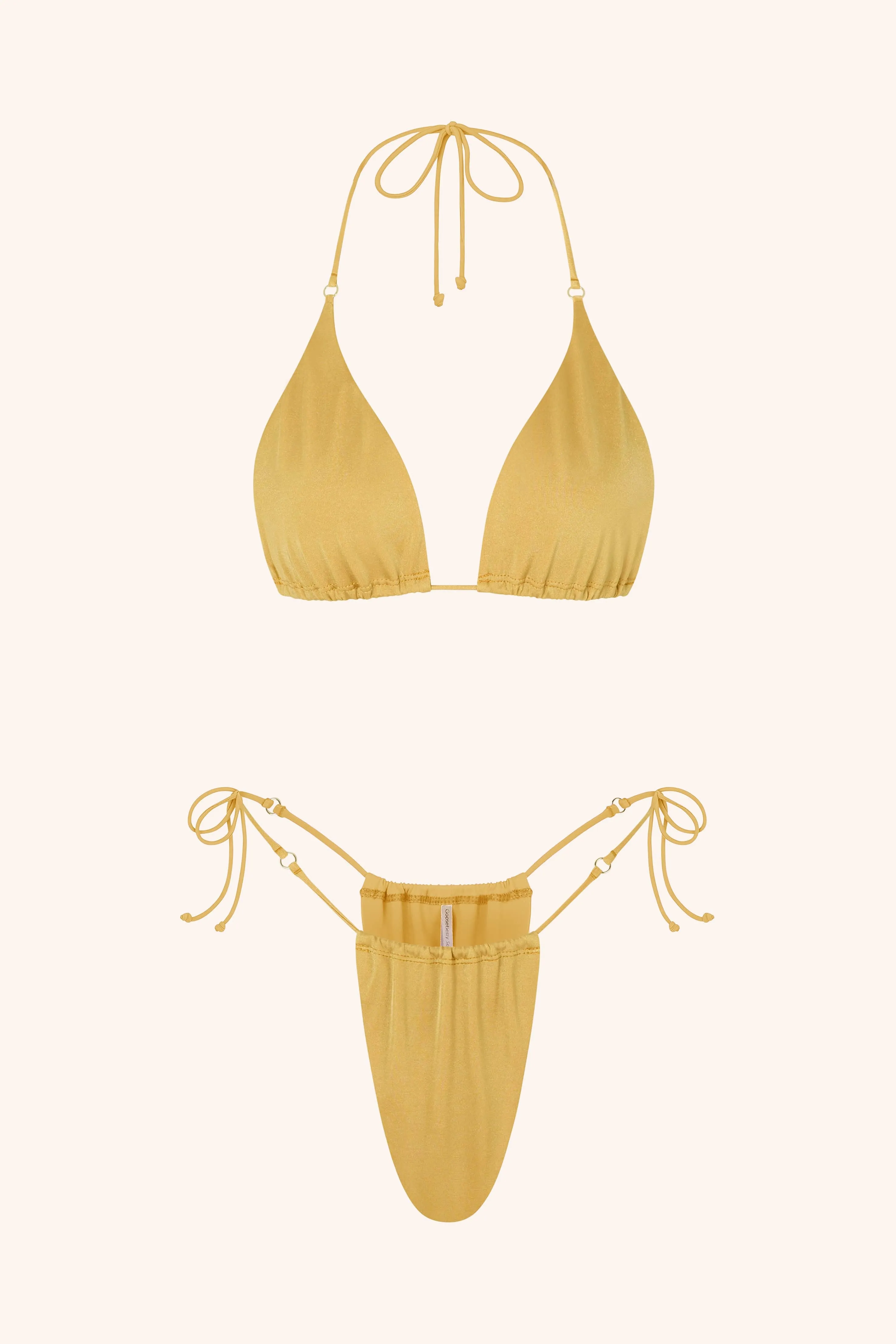 Halterneck Triangle Gold