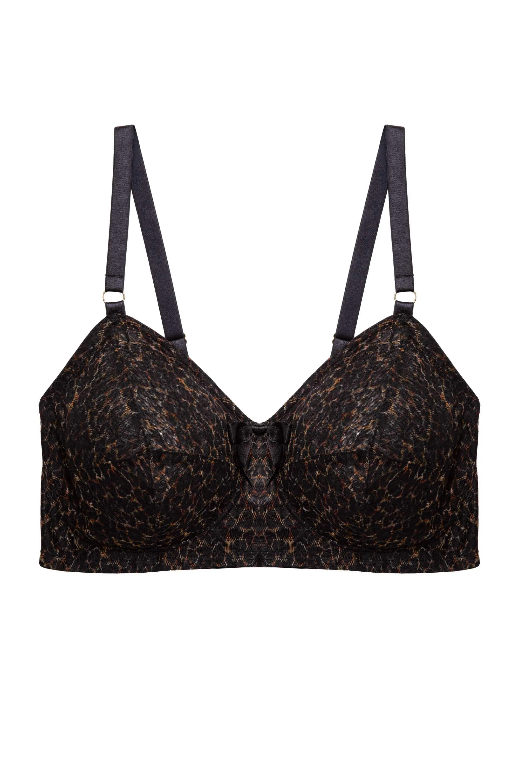 Hazel Leopard Print Bullet Bra
