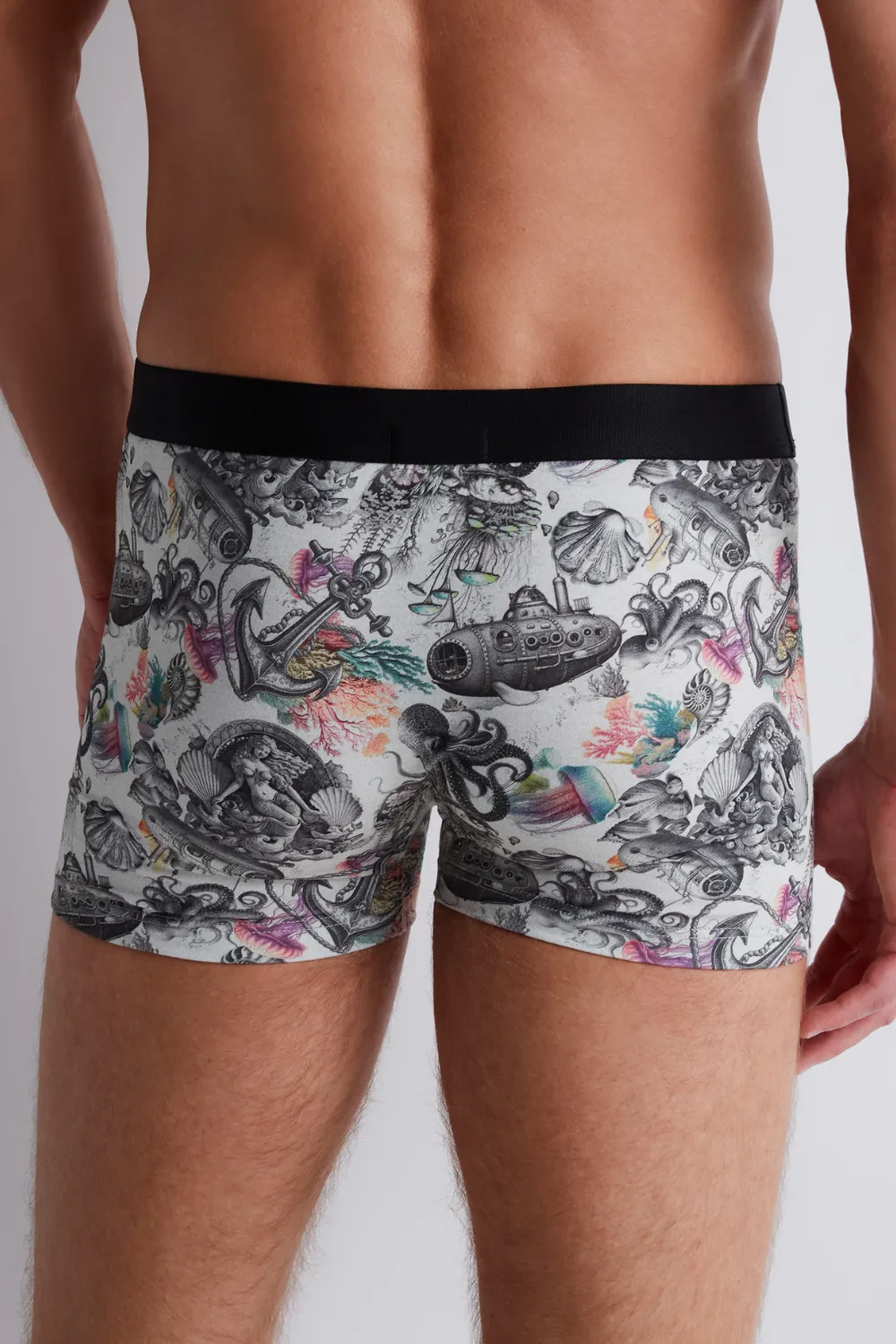 Homme Men's Modal Cotton Strange Sea Boxer