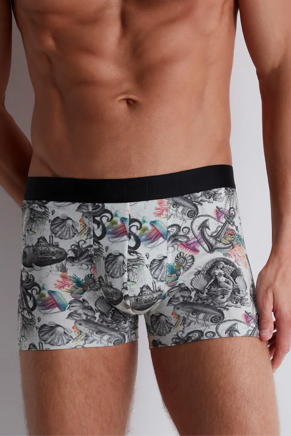 Homme Men's Modal Cotton Strange Sea Boxer