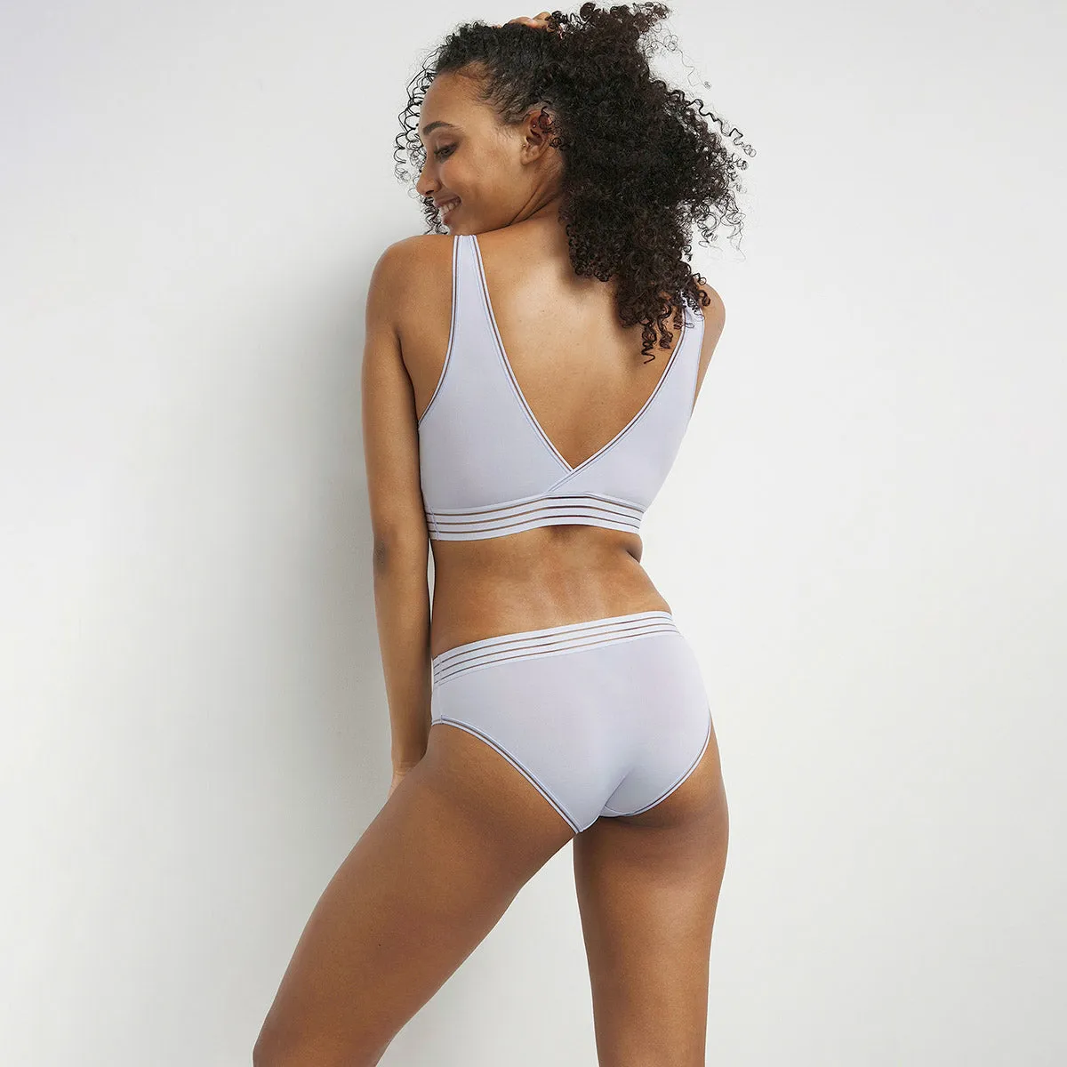 Invisible women's knickers in microfibre Blue Lin Oh My Dim's