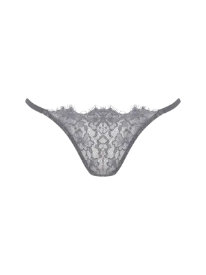 Isabella Grey Lace Open Back Brief