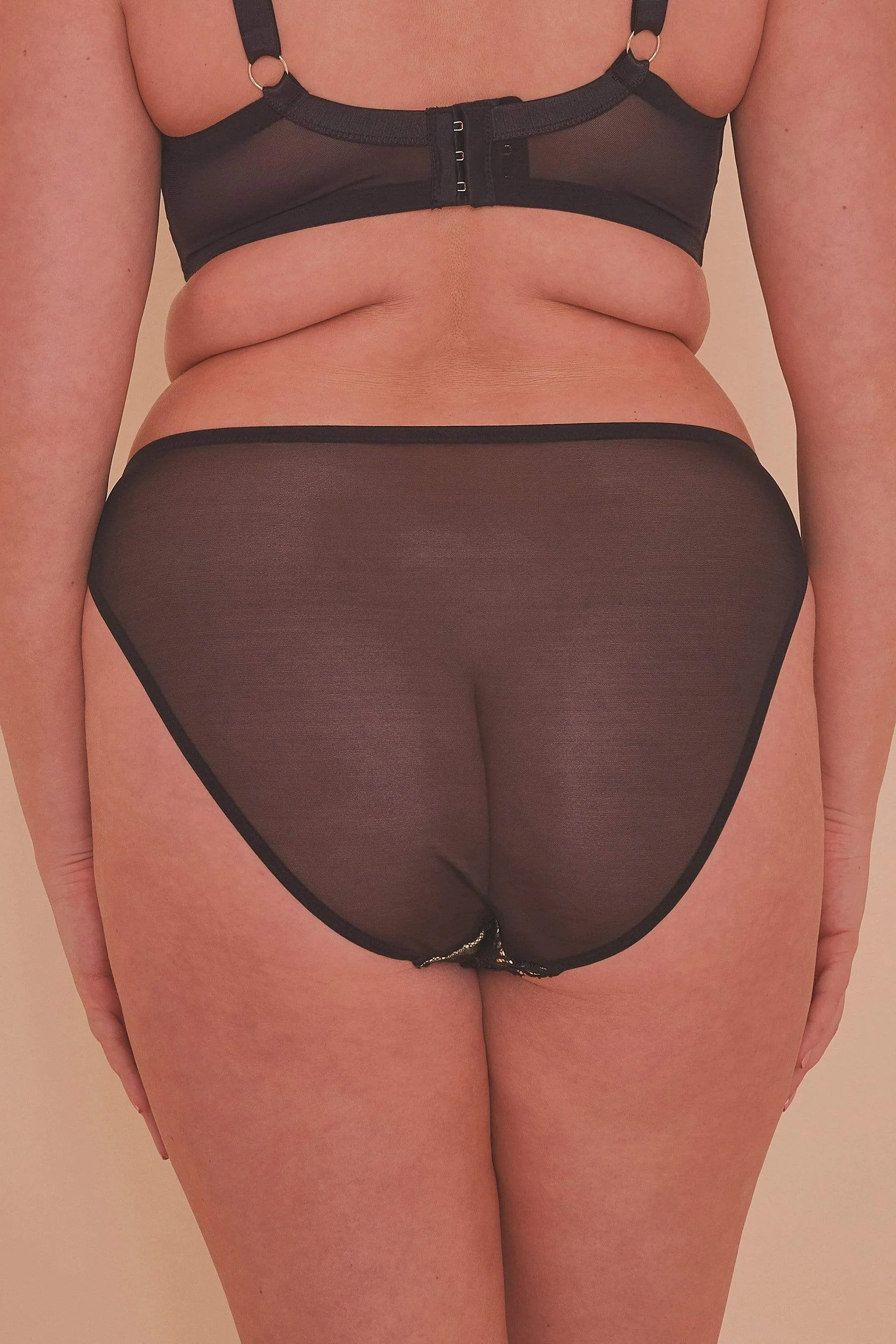 Jaquelina Mustard Contrast Brazilian Brief