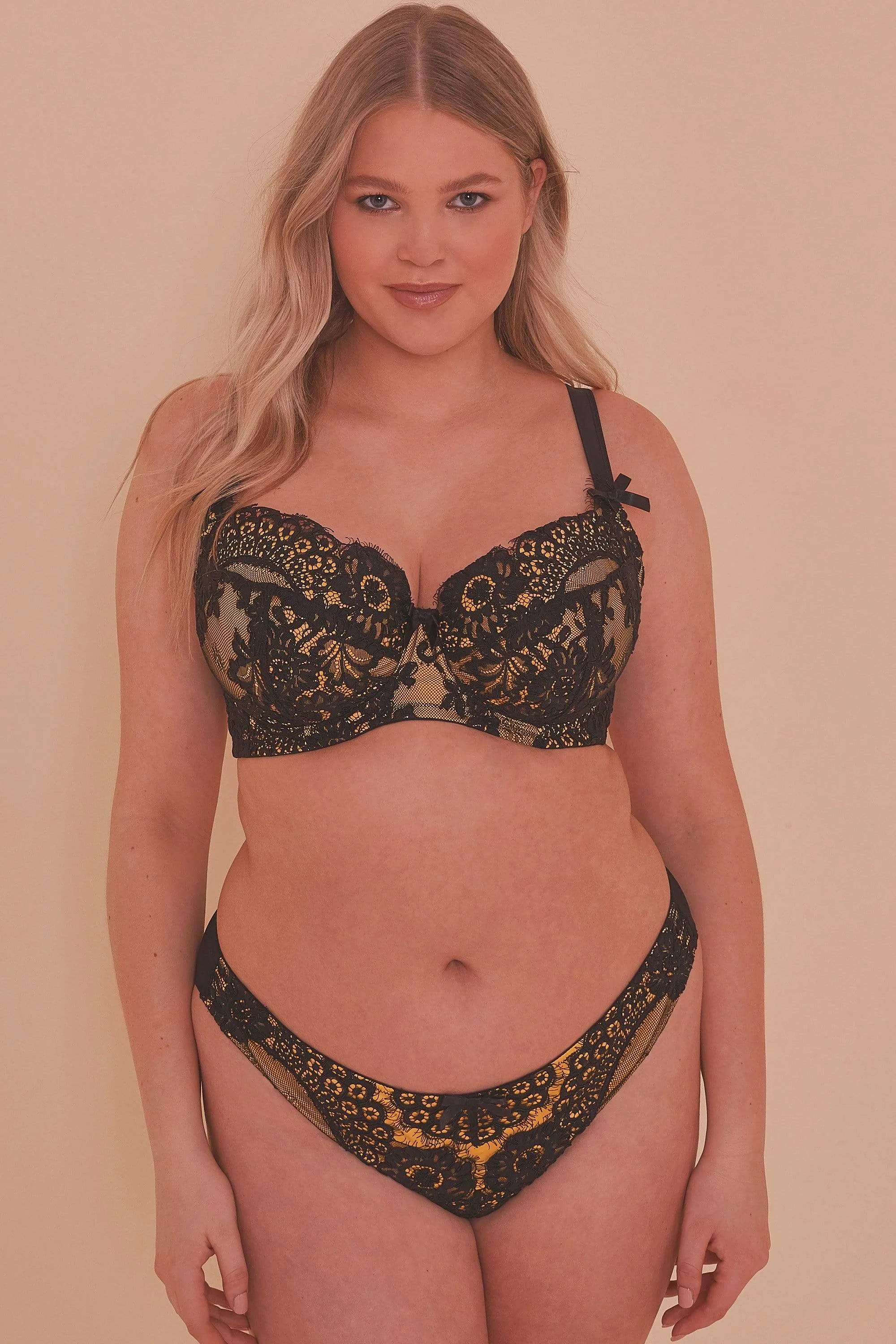 Jaquelina Mustard Contrast Brazilian Brief
