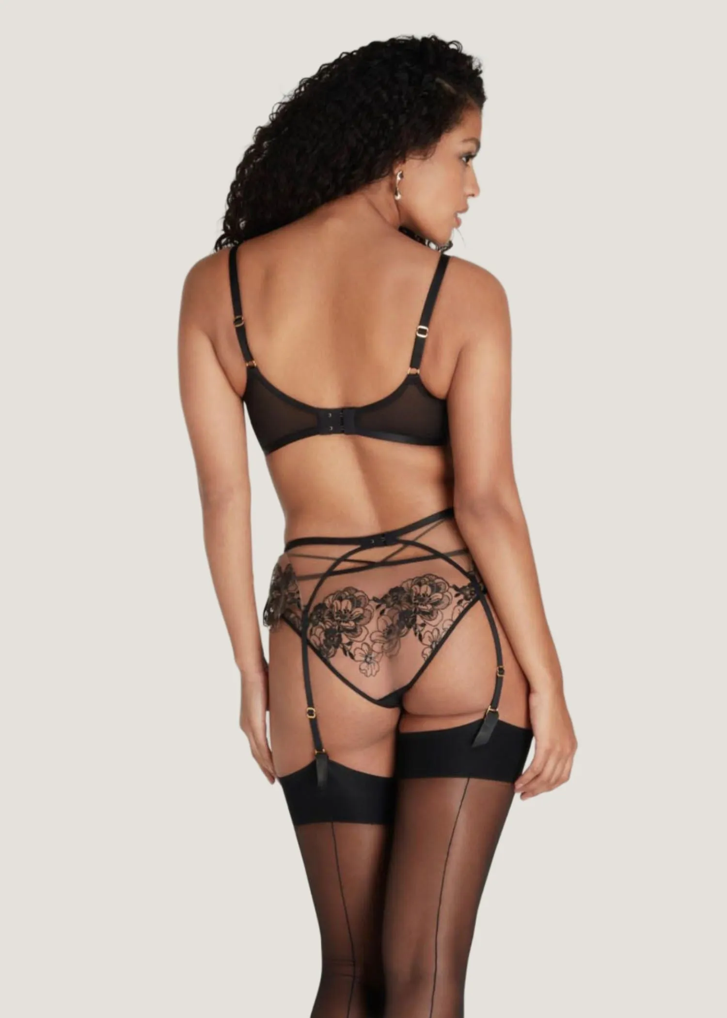 Kalia Suspender (Black / Sand)