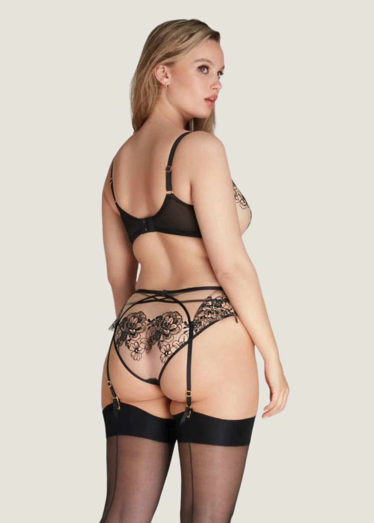 Kalia Suspender (Black / Sand)