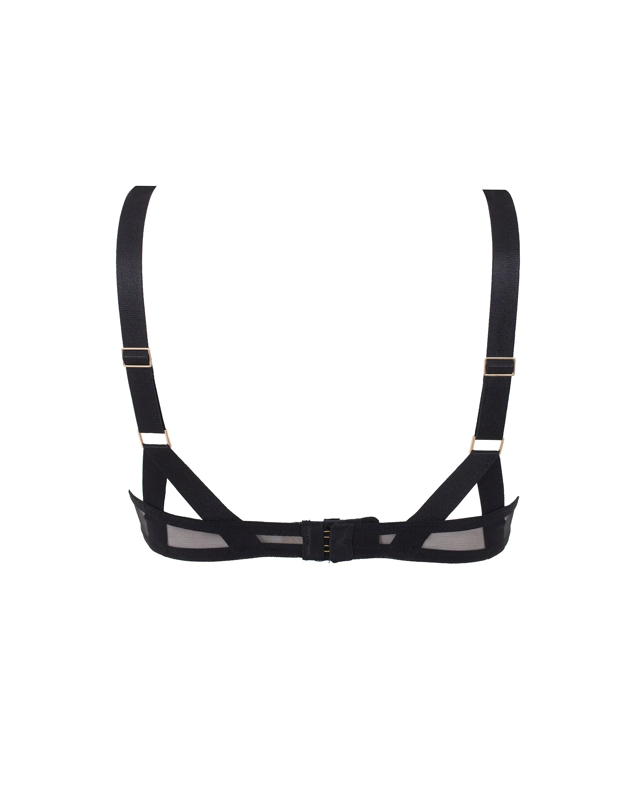 Karolina Strappy Balcony Bra Black