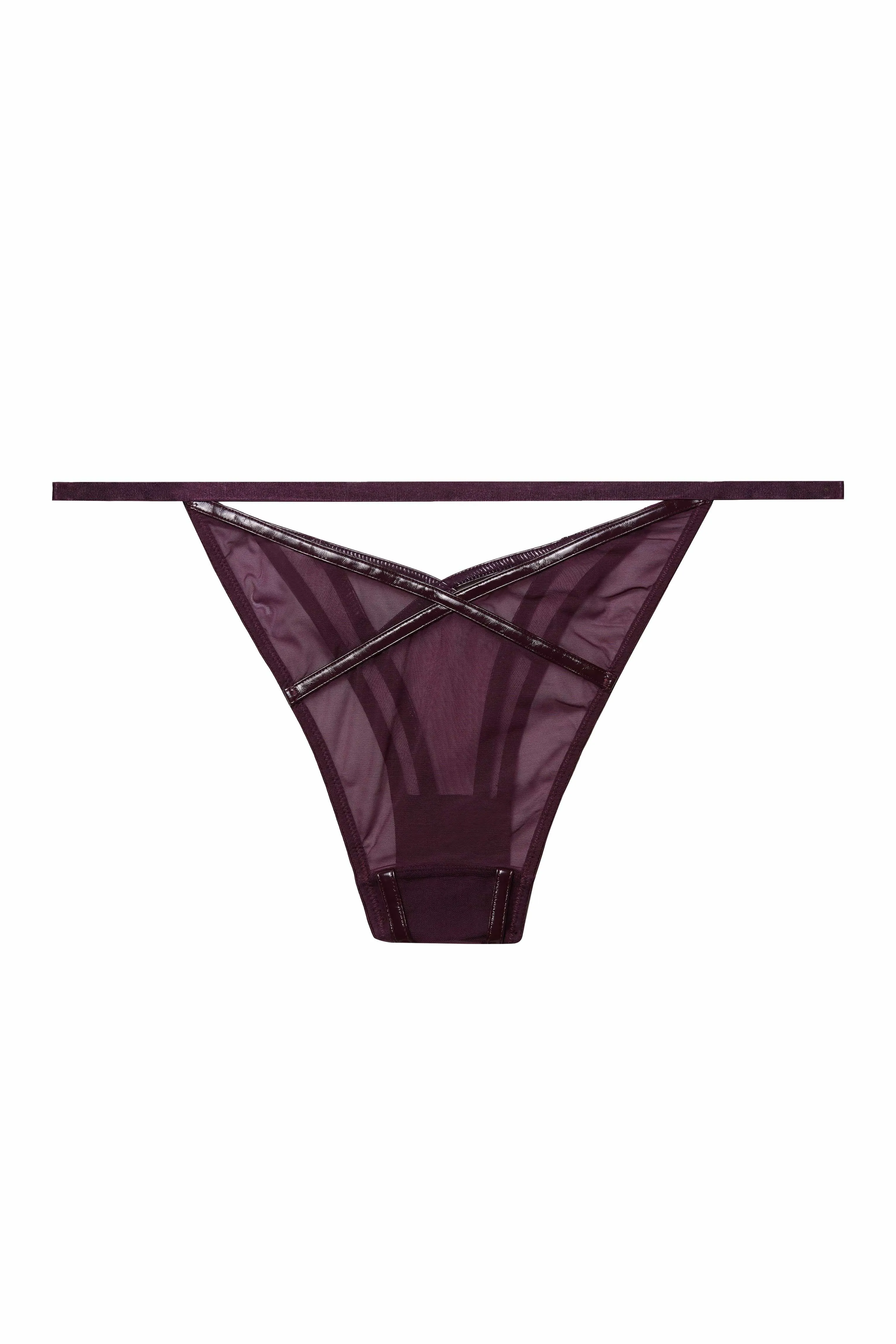 Kelly Wine PVC Brief