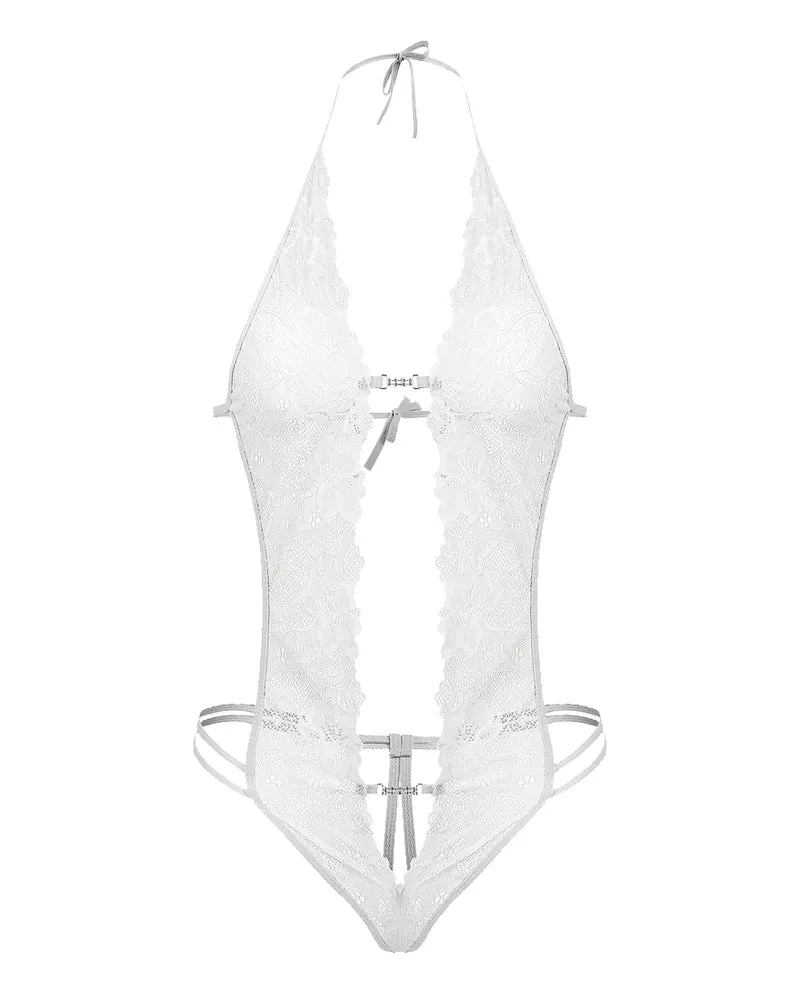 Lace Bodysuit Deep V Teddy (DE Only)