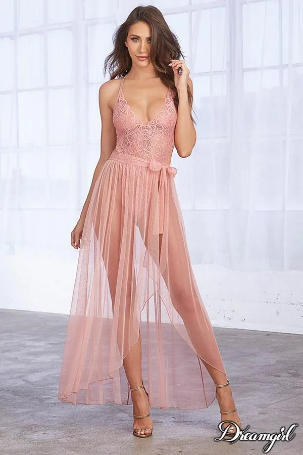 Lace Teddy & Maxi Skirt Set