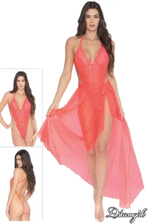 Lace Teddy & Maxi Skirt Set