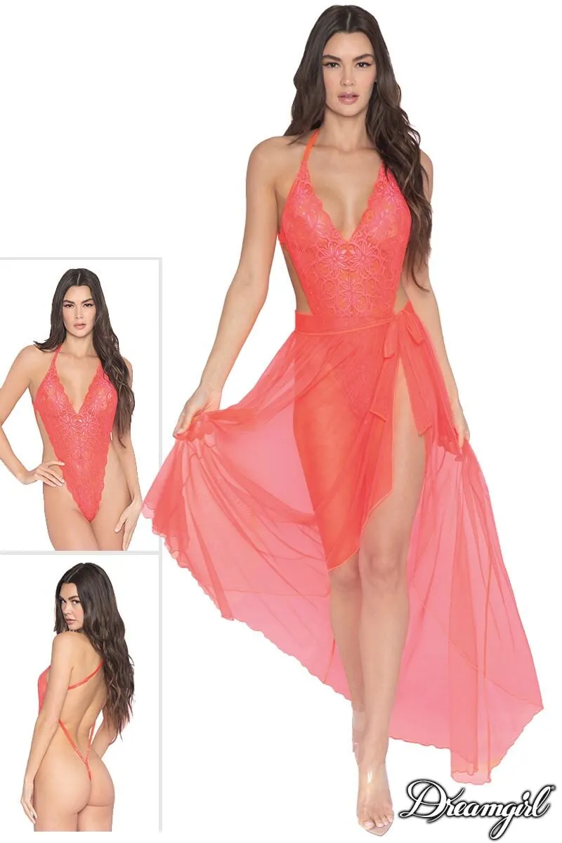 Lace Teddy & Maxi Skirt Set