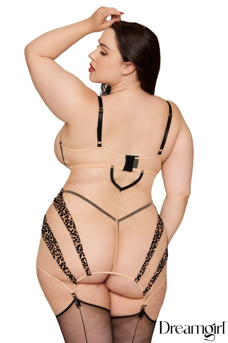 Leopard Garter Slip