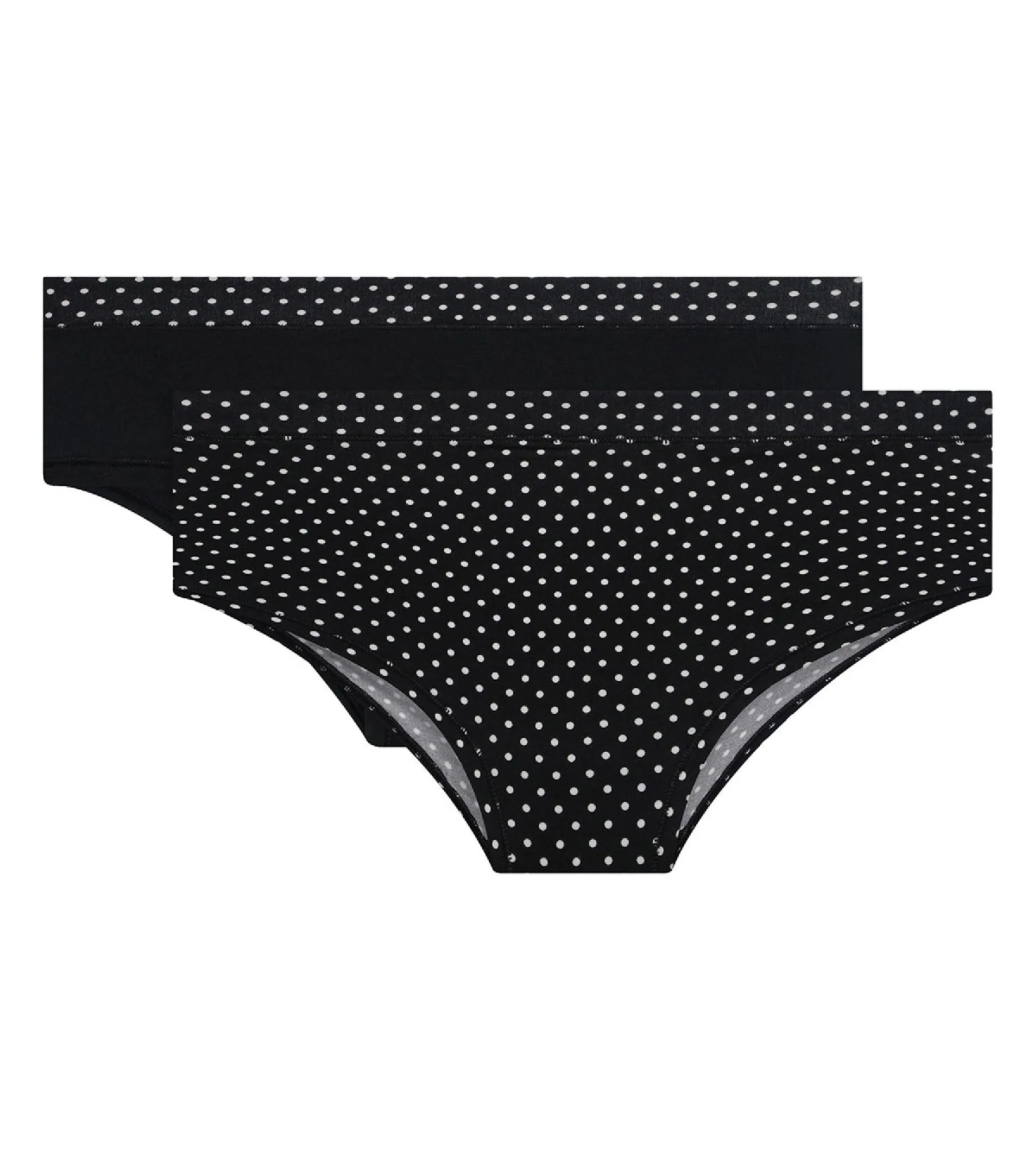Lot de 2 Shortys Femme Noir Pois et Noir pour femme Body Mouv