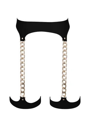 Lotus Thigh Harness (Black/Gold)
