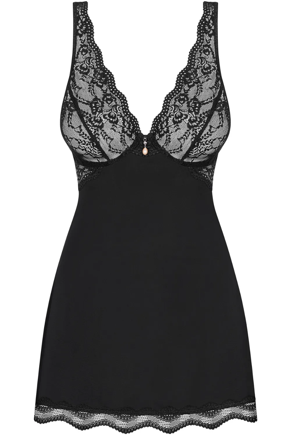 Luvae Babydoll & Thong Black