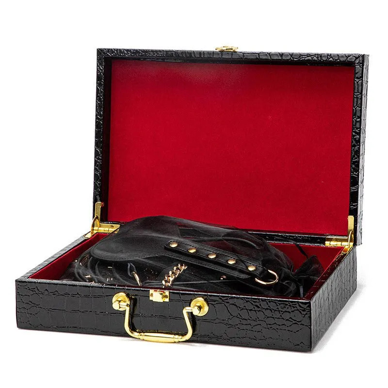 Luxury Black & Gold BDSM Fantasy Kit – 9 -Piece Set