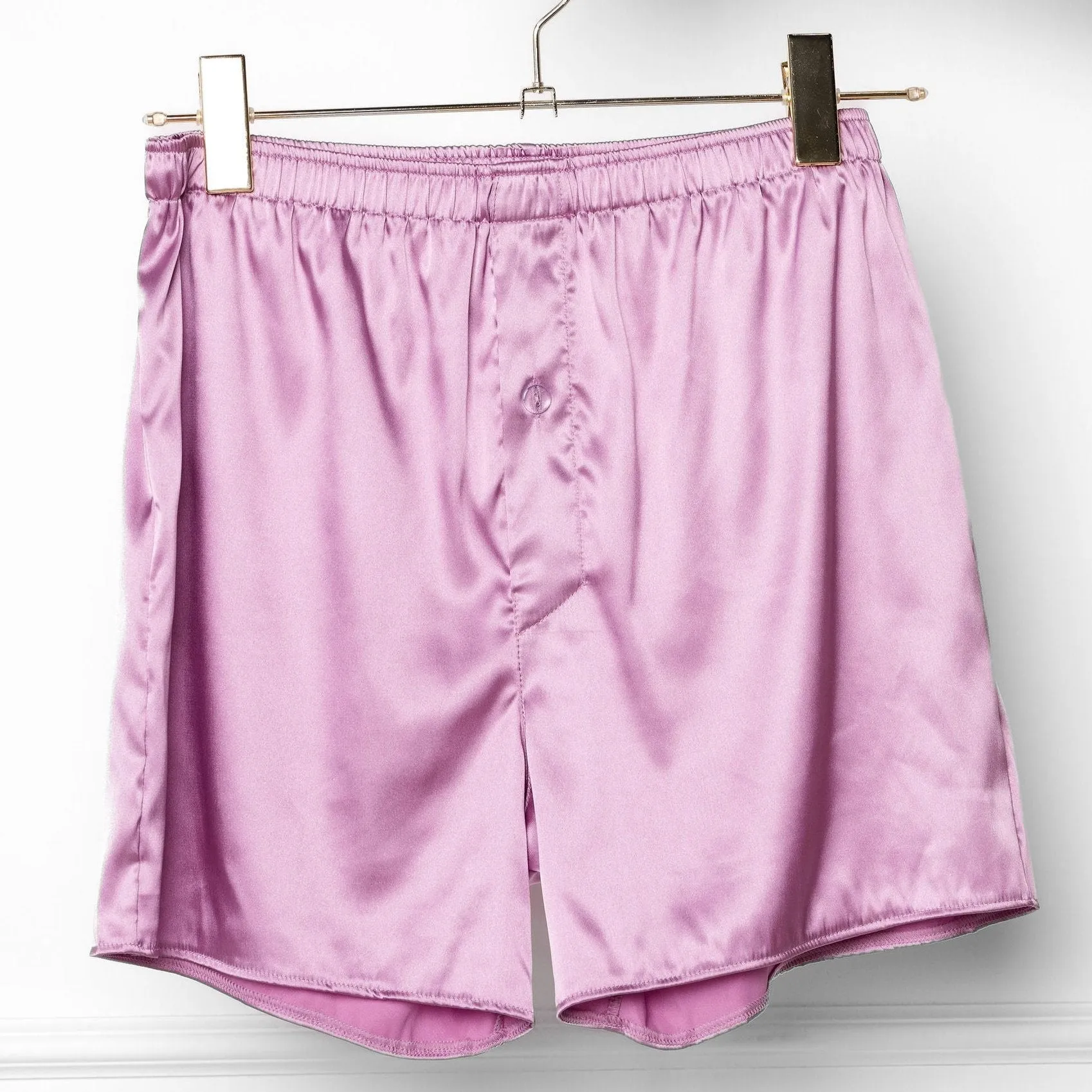 Men's Satin Boxer - Lilac