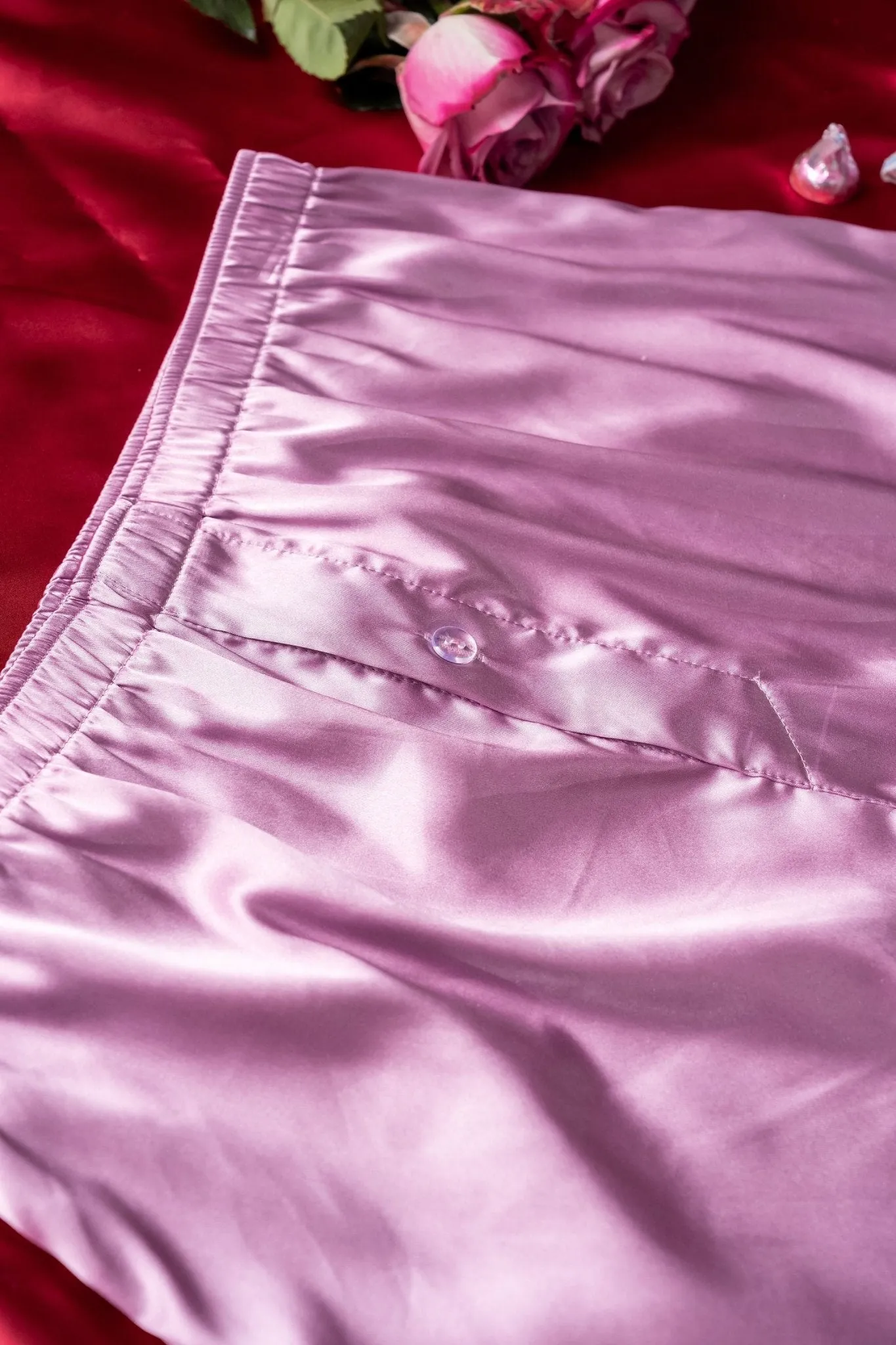 Men's Satin Boxer - Lilac