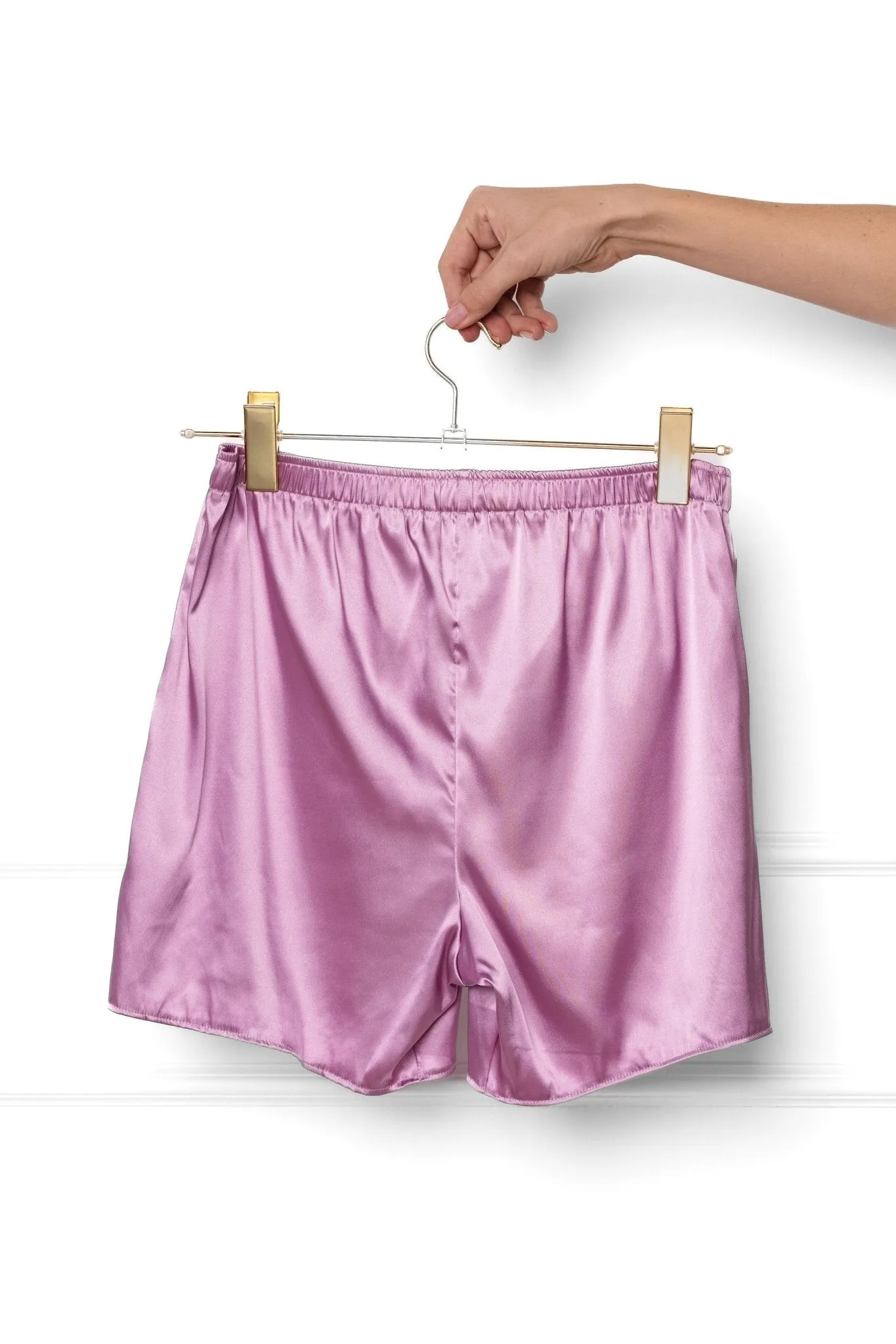 Men's Satin Boxer - Lilac