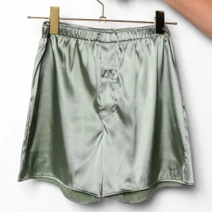 Men's Satin Boxer - Misty Jade