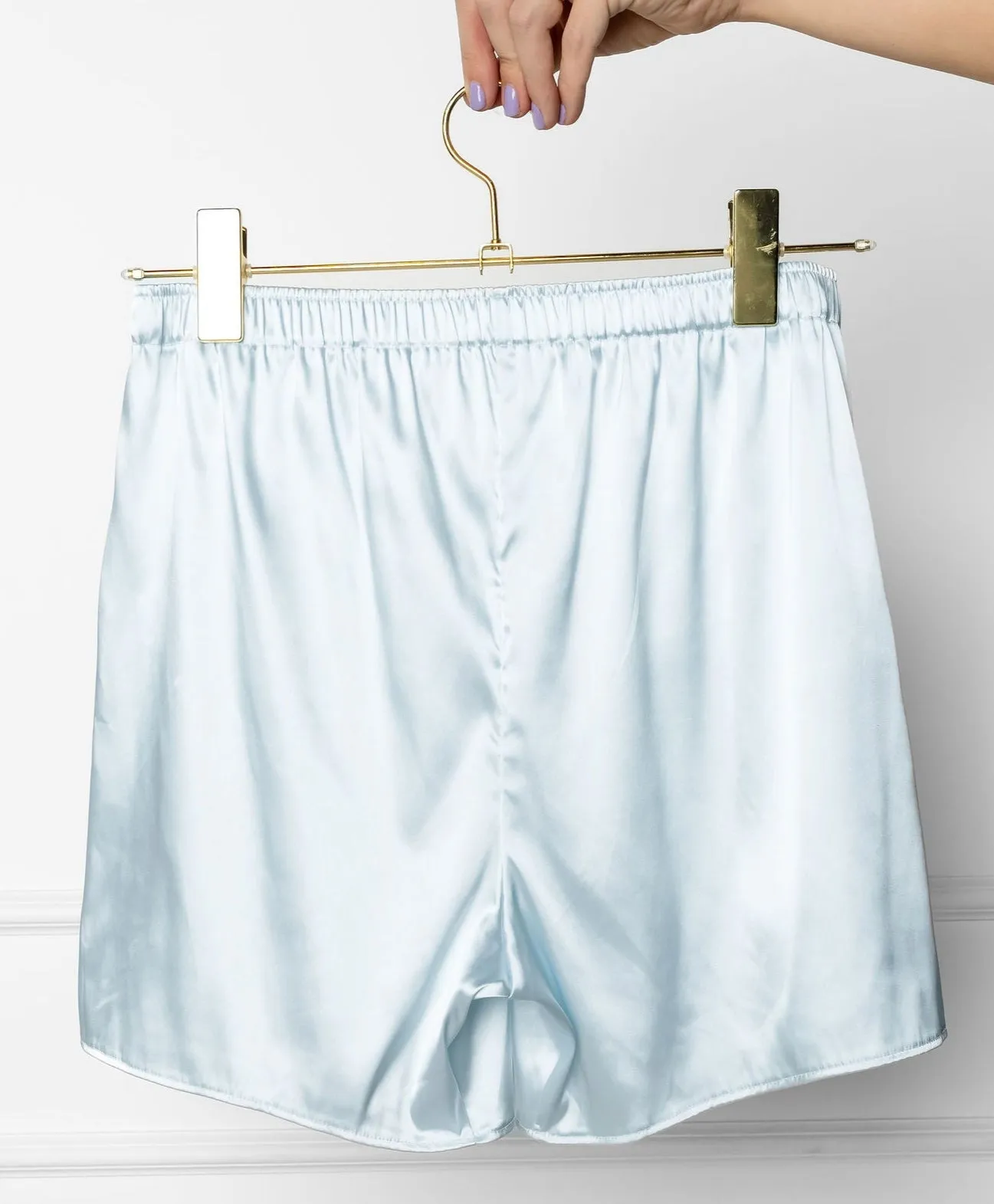 Men's Satin Boxer - Something Blue