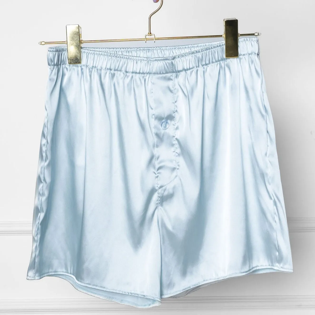 Men's Satin Boxer - Something Blue