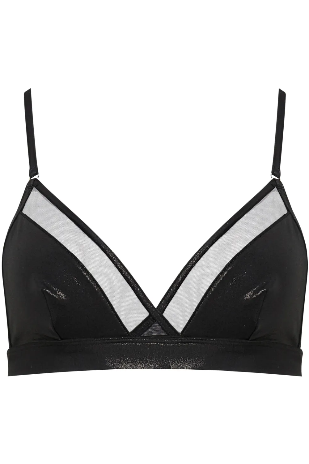Minuit Triangle Bikini Top in Black