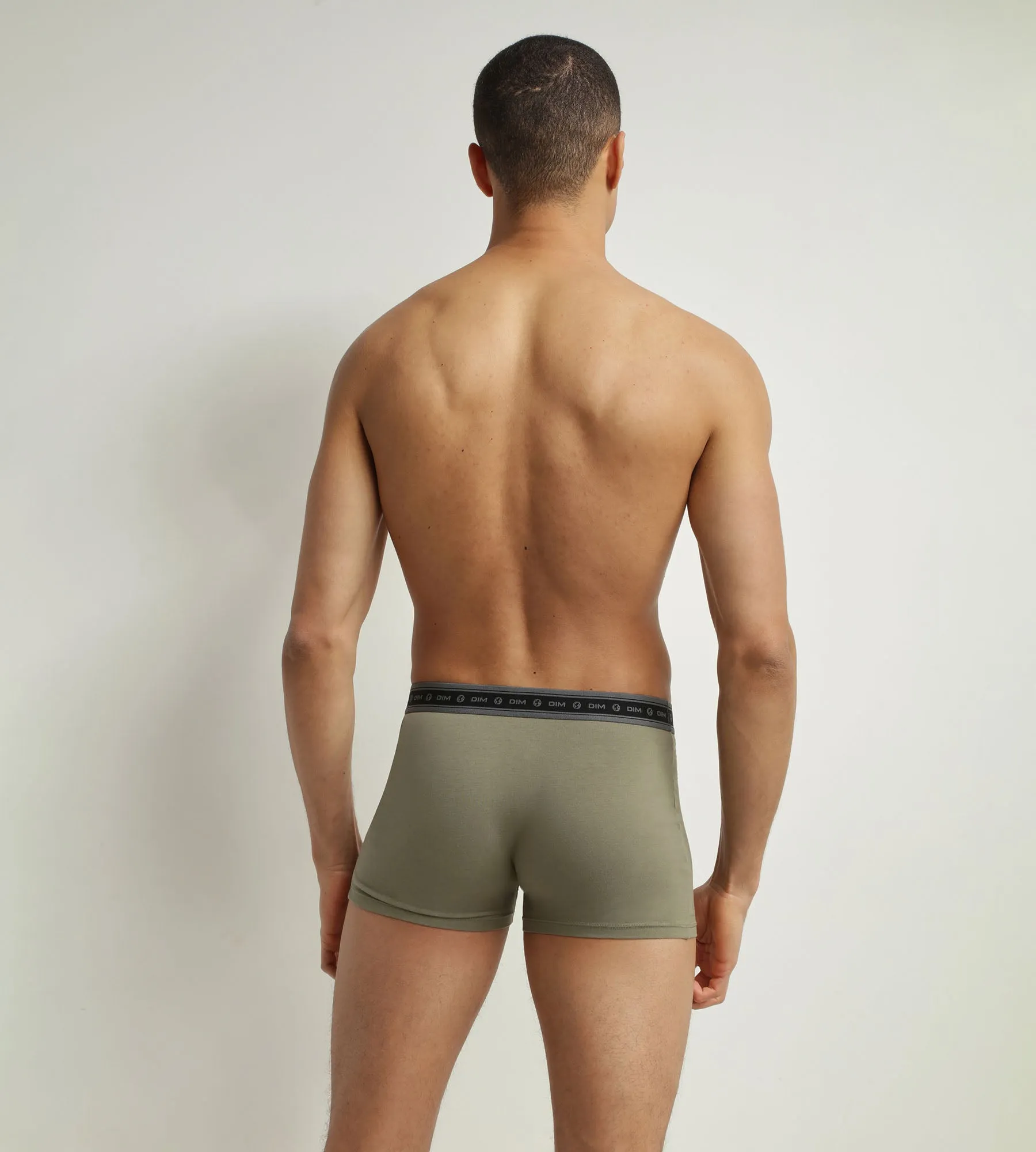 Pack of 2 boxers men's Charcoal and Green organic cotton Dim Good